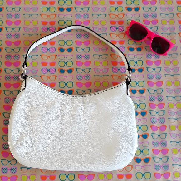 Talbots Handbags - Talbots white leather shoulder bag